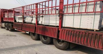 安徽 白麻荔枝面外墙干挂，工厂装车日常