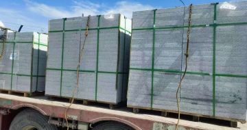 安徽 芝麻白花岗岩地铺石装车日常