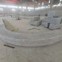 安徽 芝麻白异形坐凳，自然面光面弧形加工