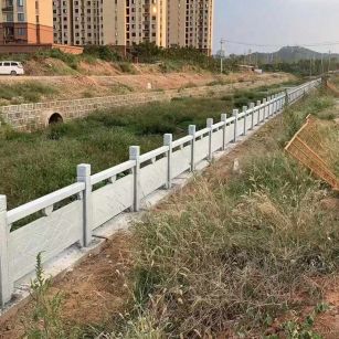 安徽 白麻河道栏杆效果展示图