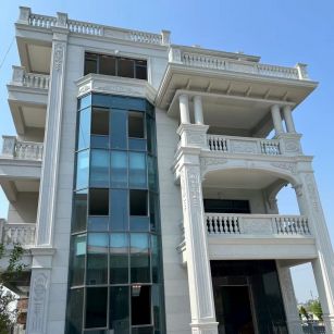 安徽 白麻花岗岩别墅外墙干挂效果展示