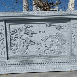 安徽 芝麻白大型照壁，屏风，影壁