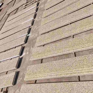 安徽 黄金麻花岗岩光面楼梯踏步