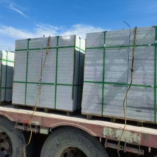 安徽 芝麻白花岗岩地铺石装车日常