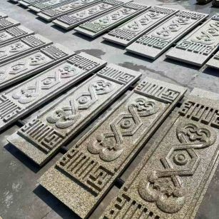 安徽 黄金麻花岗岩外墙雕刻板