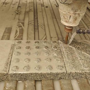 安徽 芝麻白花岗岩石材盲人石、盲道石、盲点石