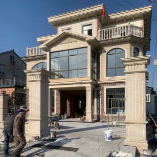 安徽 黄金麻花岗岩荔枝面别墅外墙干挂私家专属