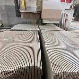 安徽 车间生产日常，黄金麻白麻花岗岩