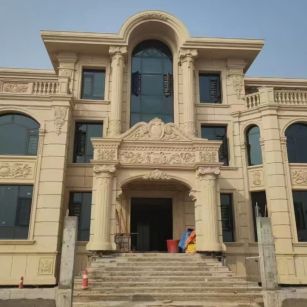 安徽 黄金麻花岗岩别墅外墙干挂