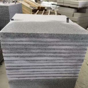 安徽 芝麻白5公分火烧地铺成品，900*400，规格可定制