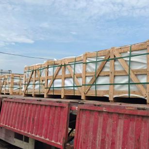 安徽 芝麻白花岗岩地铺石出口专车-泰国游