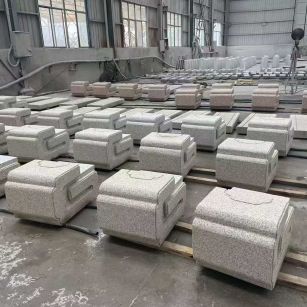 安徽 白麻花岗岩异形加工-石凳，坐凳