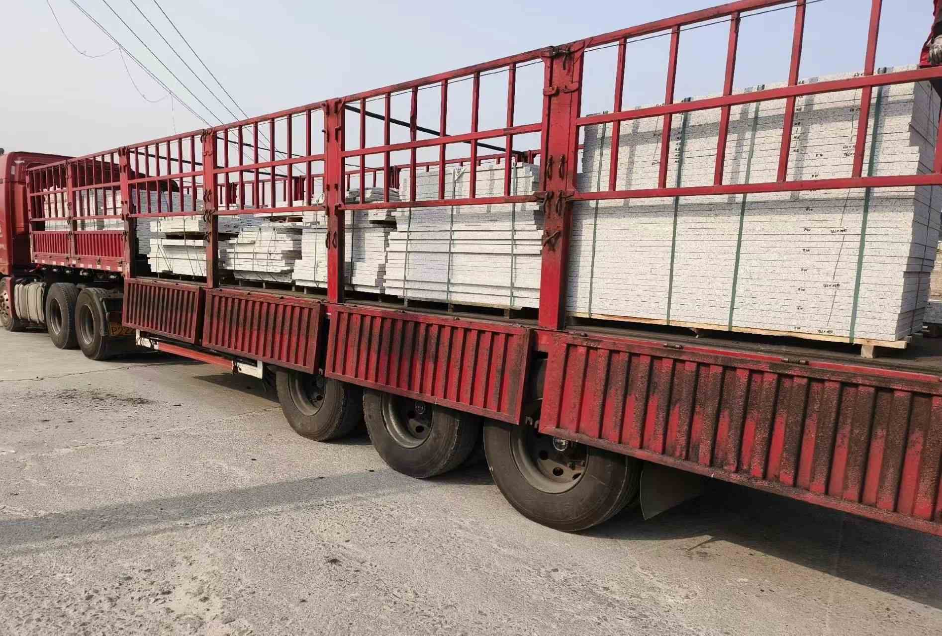 安徽 白麻荔枝面外墙干挂，工厂装车日常