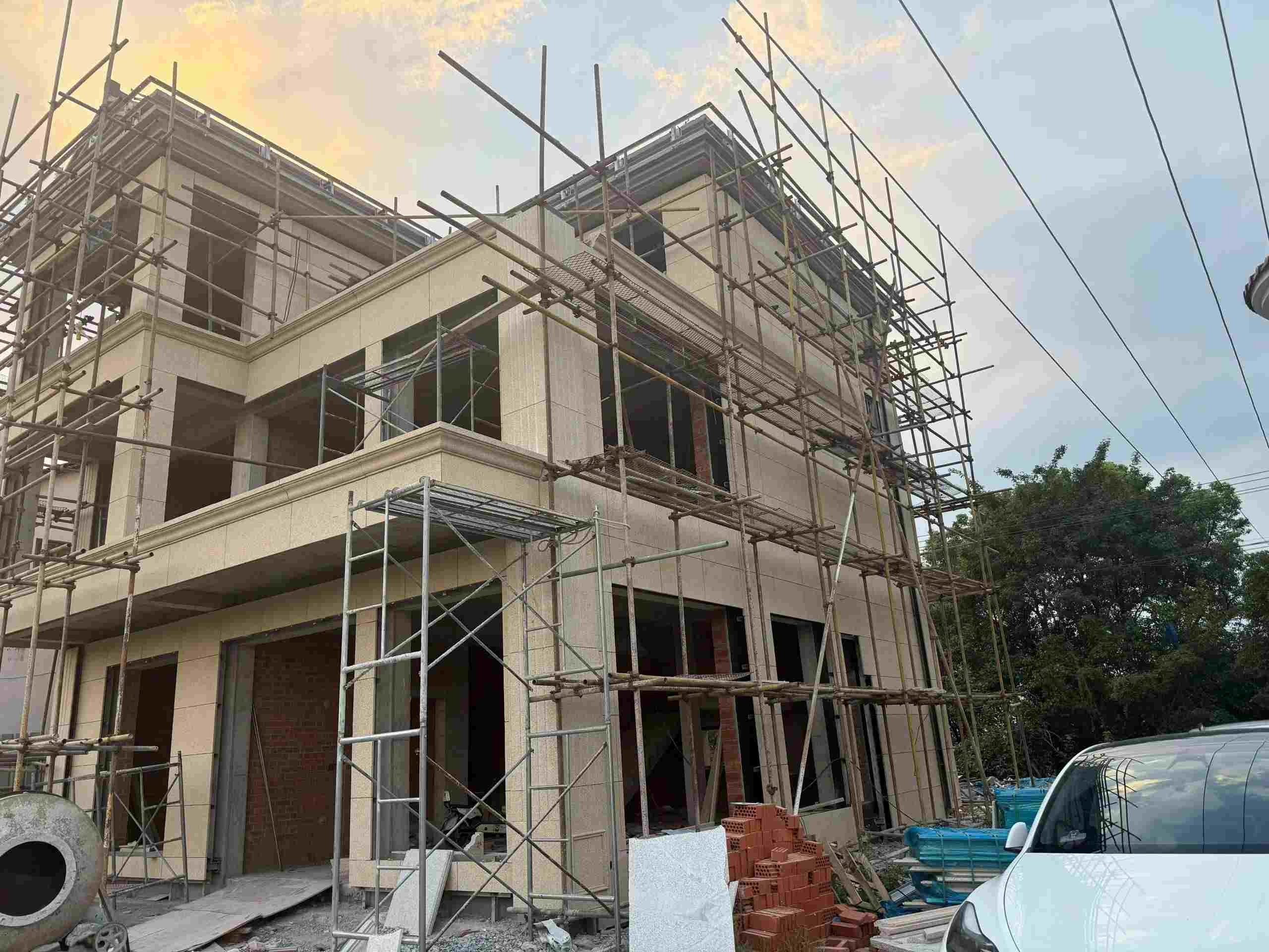 安徽 黄金麻荔枝面花岗岩外墙干挂