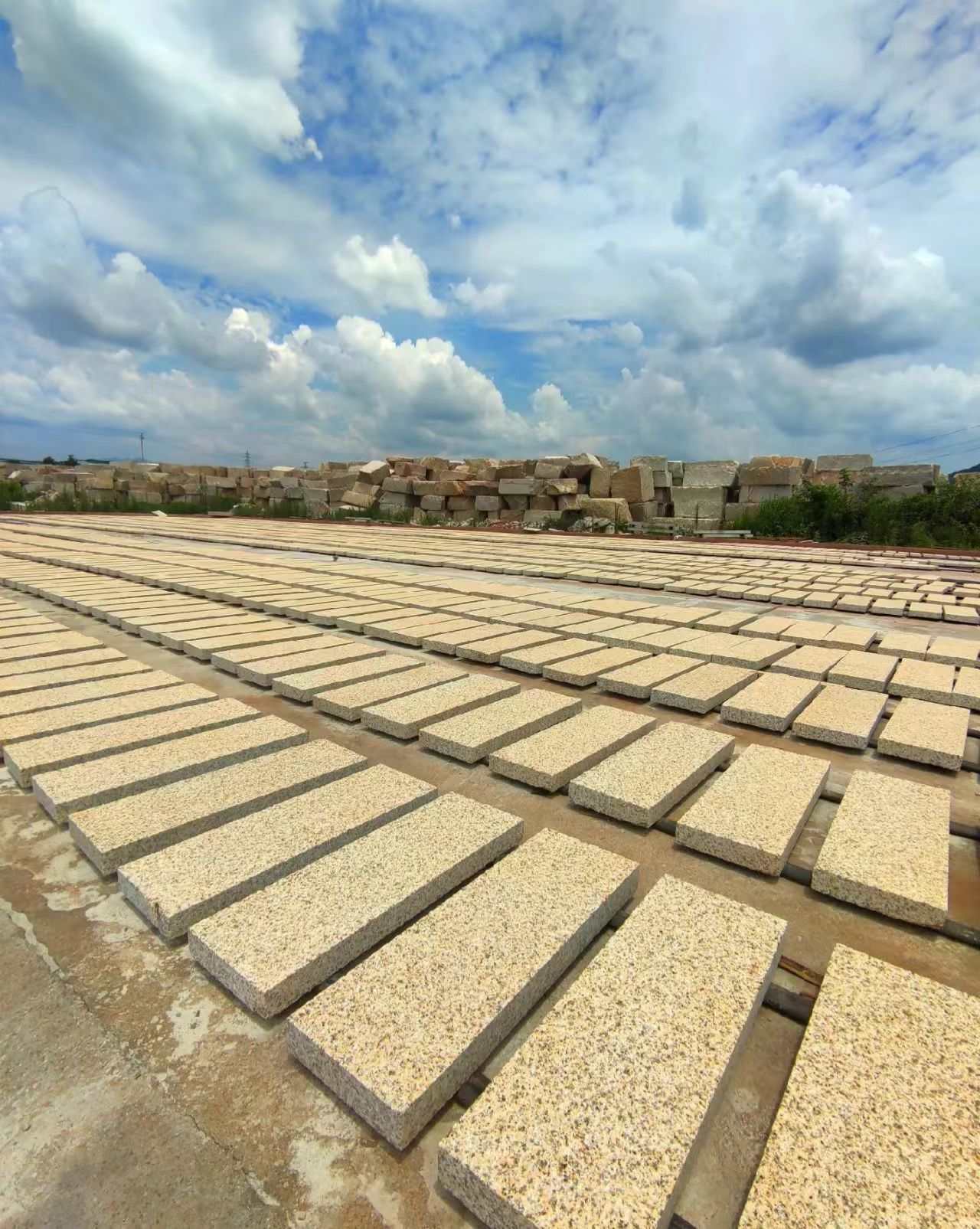 安徽 黄金麻花岗岩荔枝面地铺石防护中