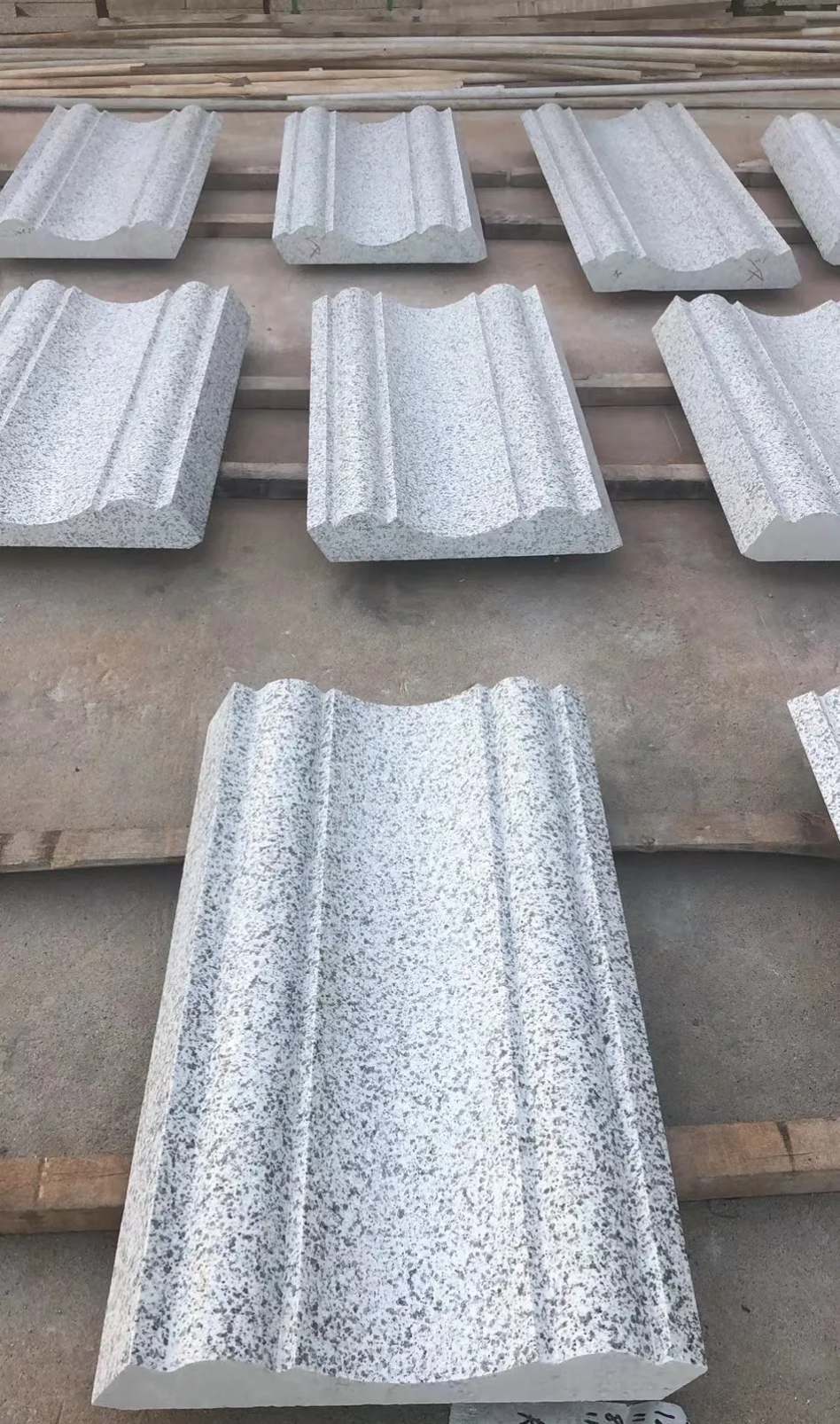 安徽 白麻花岗岩光面别墅线条