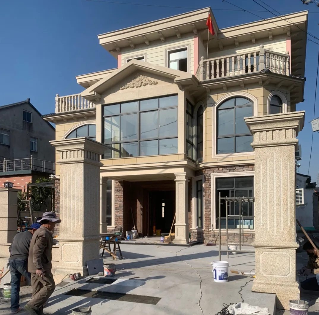 安徽 黄金麻花岗岩荔枝面别墅外墙干挂私家专属