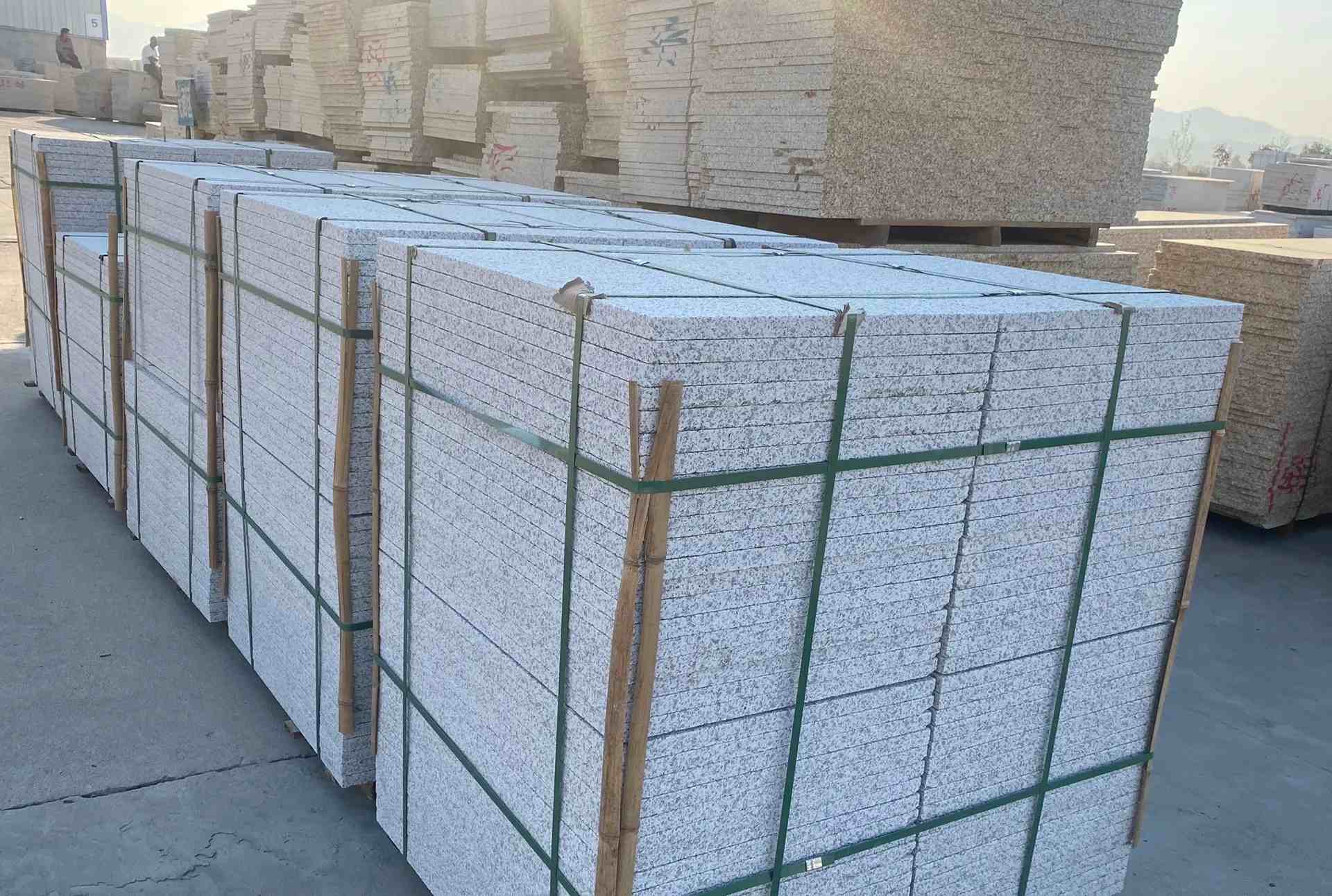 安徽 白麻花岗岩荔枝面地铺石