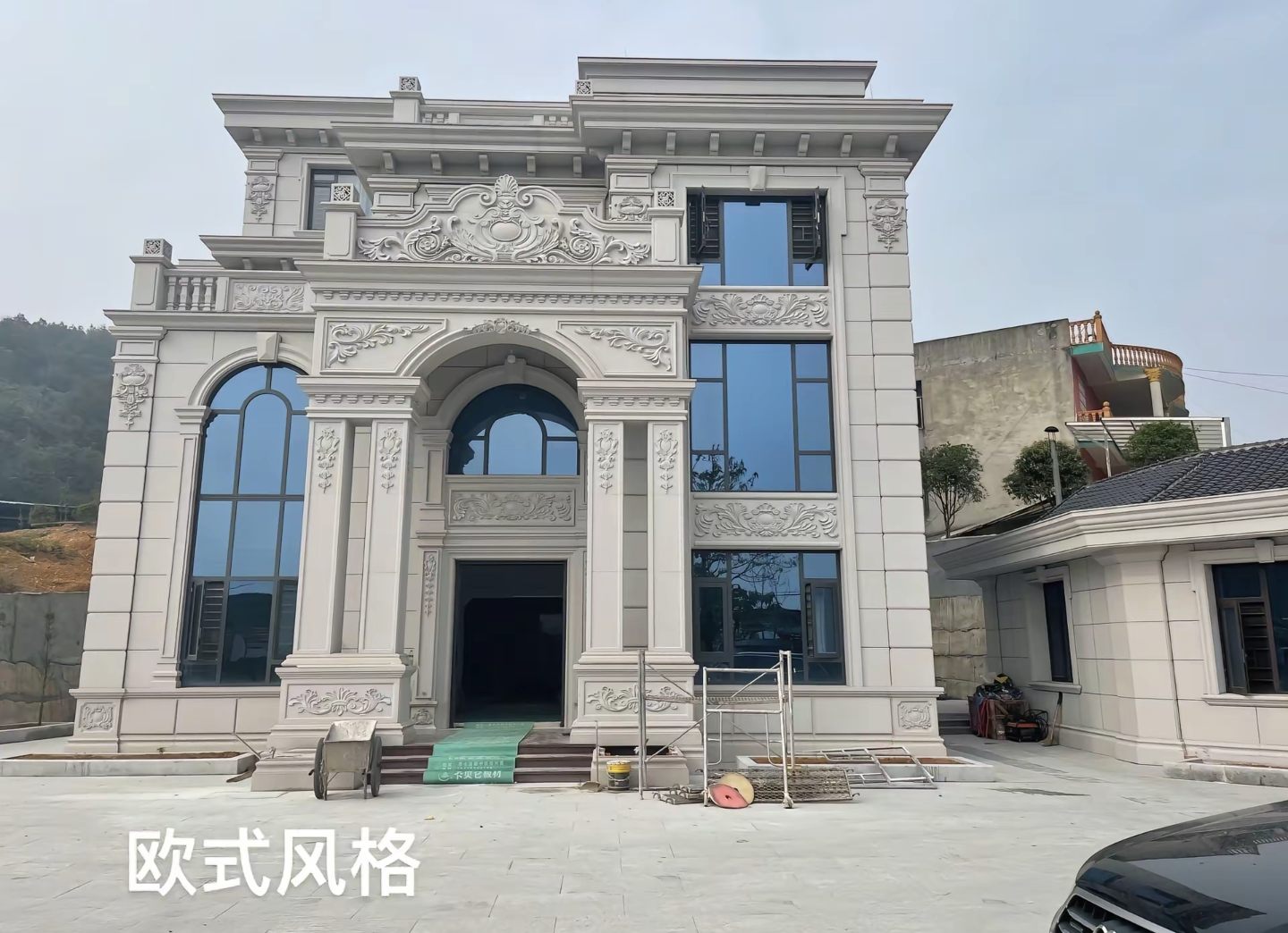 安徽 白麻花岗岩别墅外墙干挂