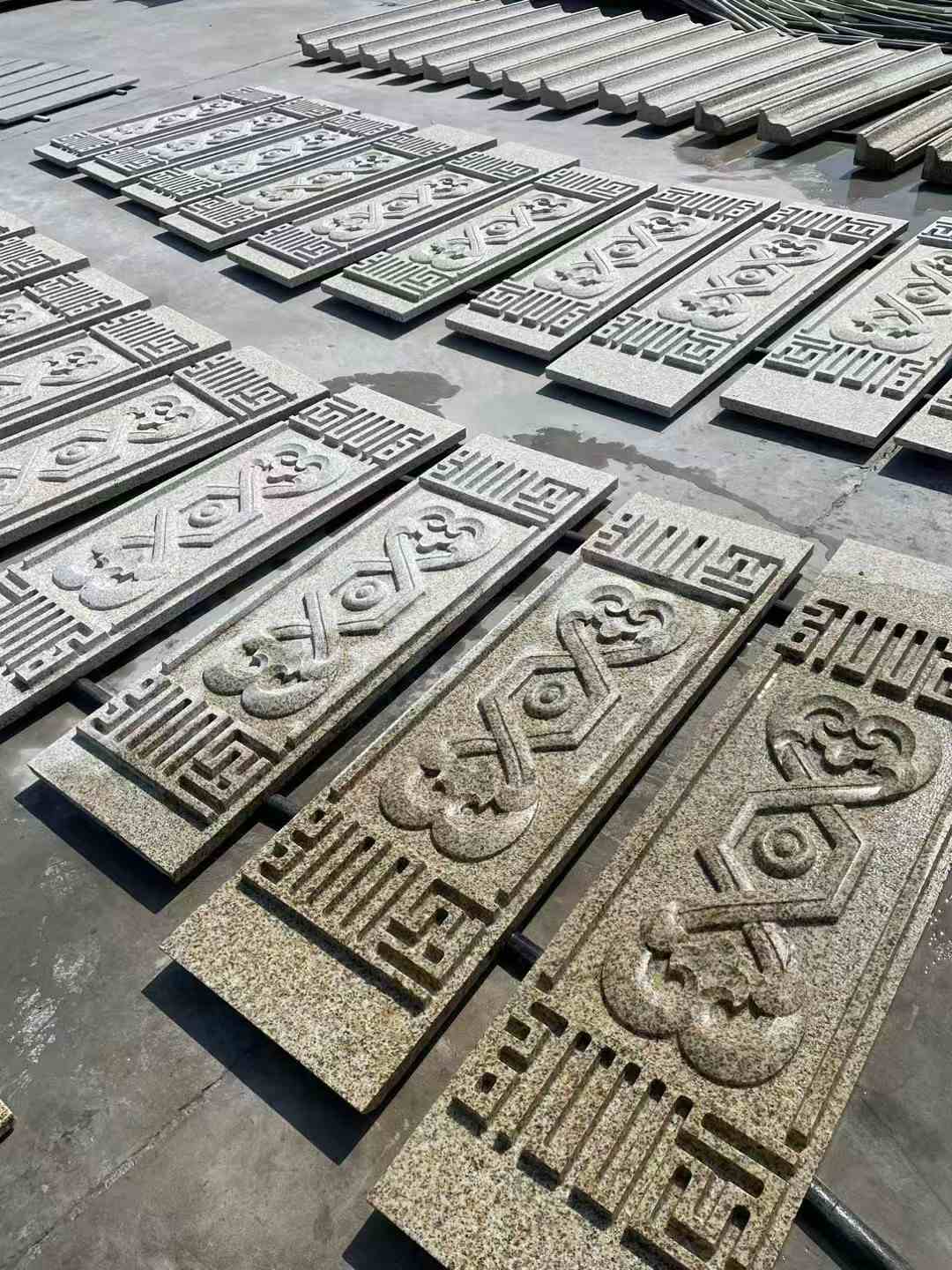 安徽 黄金麻花岗岩外墙雕刻板