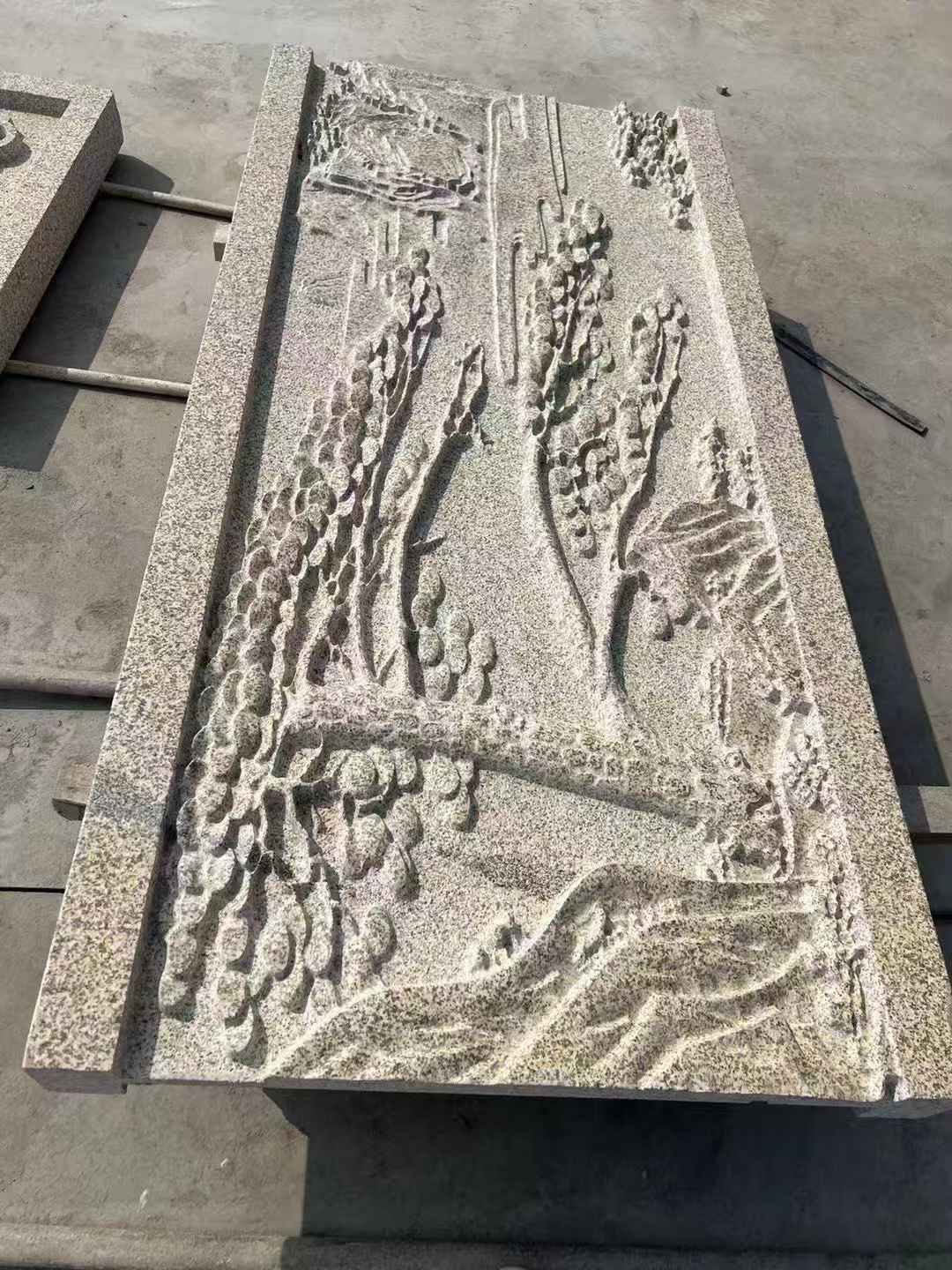 安徽 黄金麻雕刻板浮雕迎客松