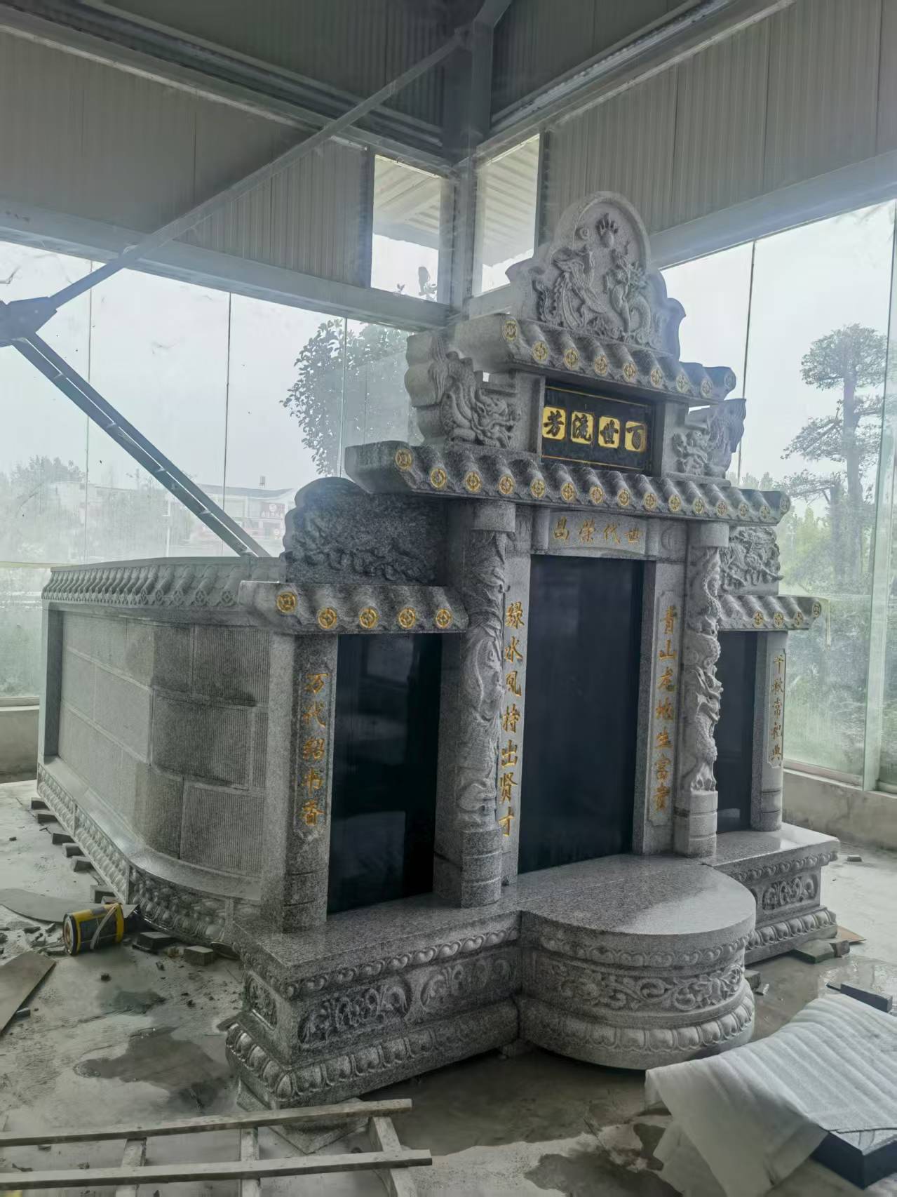 安徽 芝麻白墓碑效果展示图