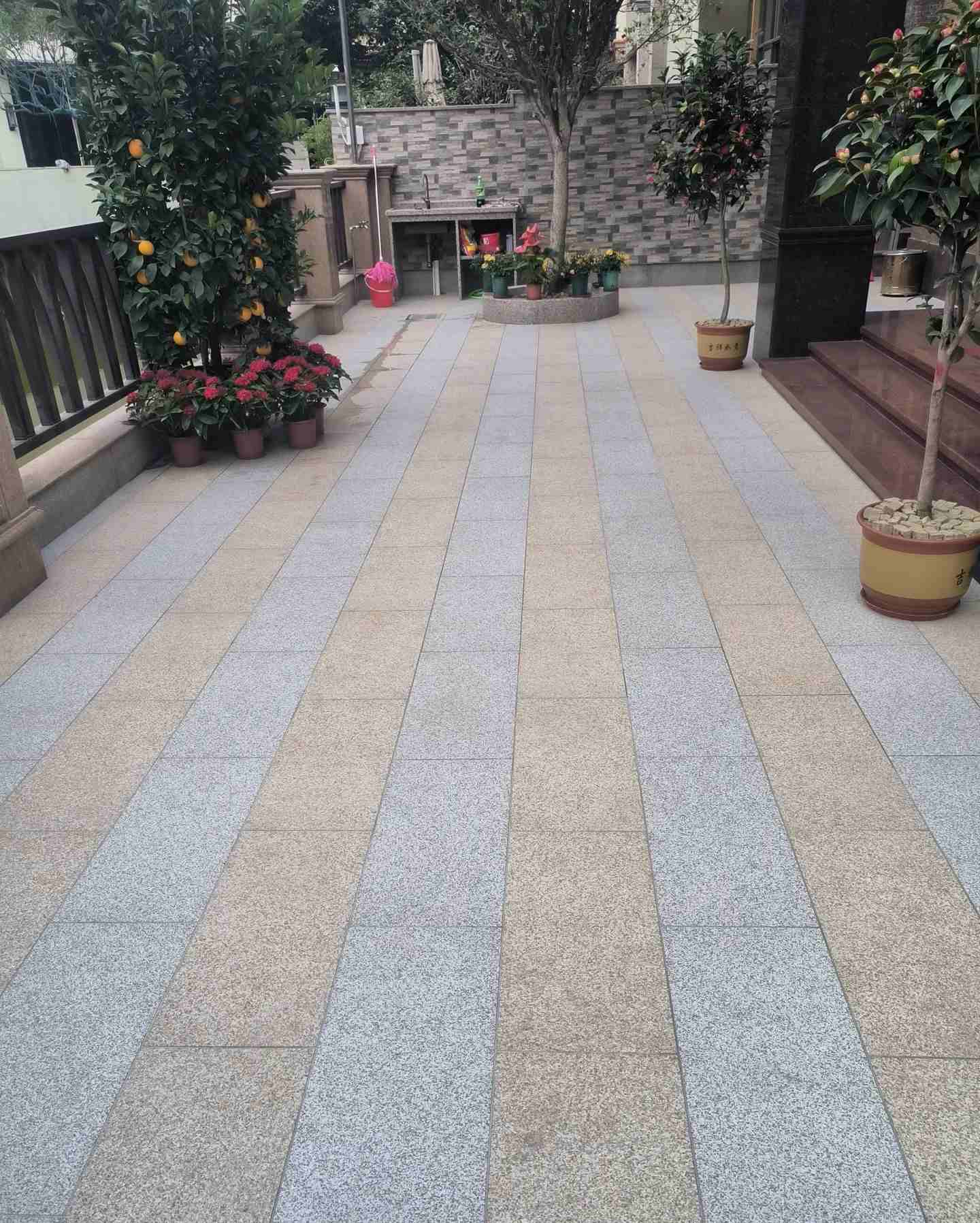 安徽 黄金麻白麻荔枝面庭院铺装展示